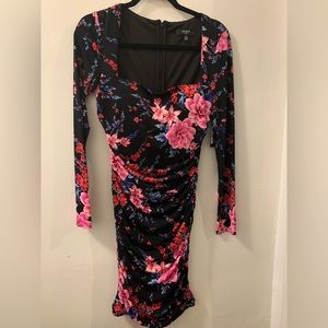 NWT Guess floral ruching woman dress size 6